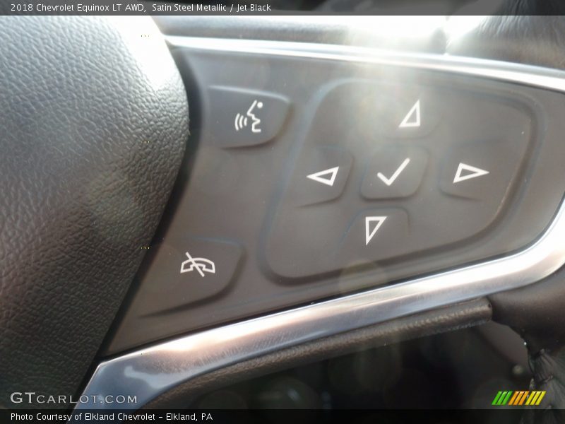 Satin Steel Metallic / Jet Black 2018 Chevrolet Equinox LT AWD