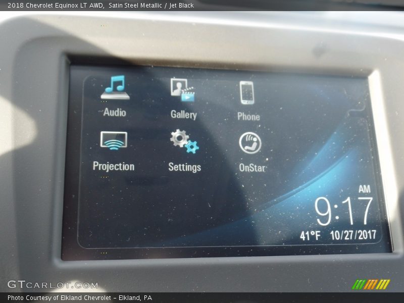 Satin Steel Metallic / Jet Black 2018 Chevrolet Equinox LT AWD