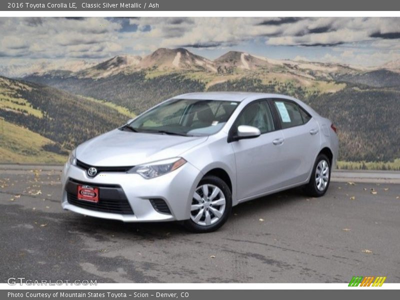 Classic Silver Metallic / Ash 2016 Toyota Corolla LE