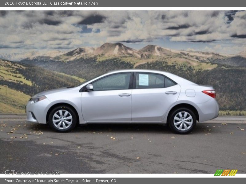 Classic Silver Metallic / Ash 2016 Toyota Corolla LE