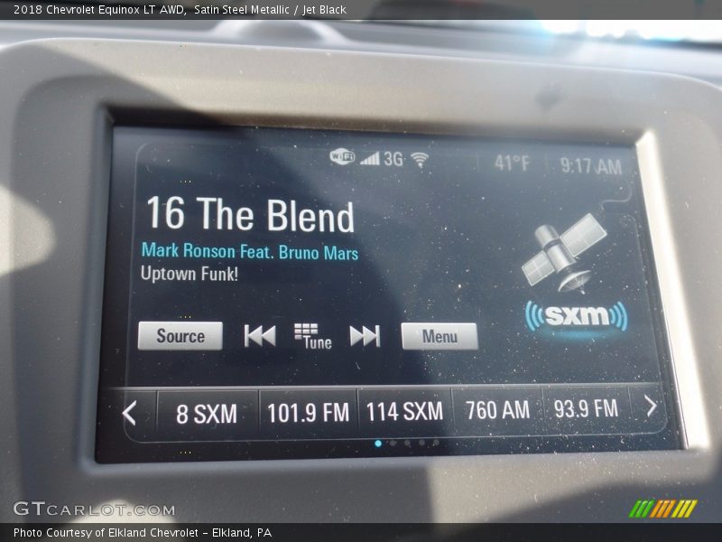 Satin Steel Metallic / Jet Black 2018 Chevrolet Equinox LT AWD