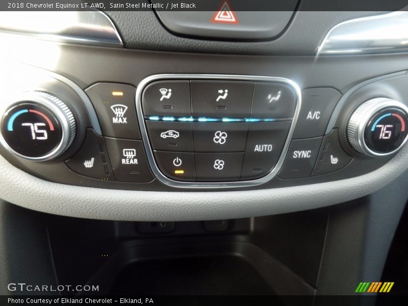 Satin Steel Metallic / Jet Black 2018 Chevrolet Equinox LT AWD