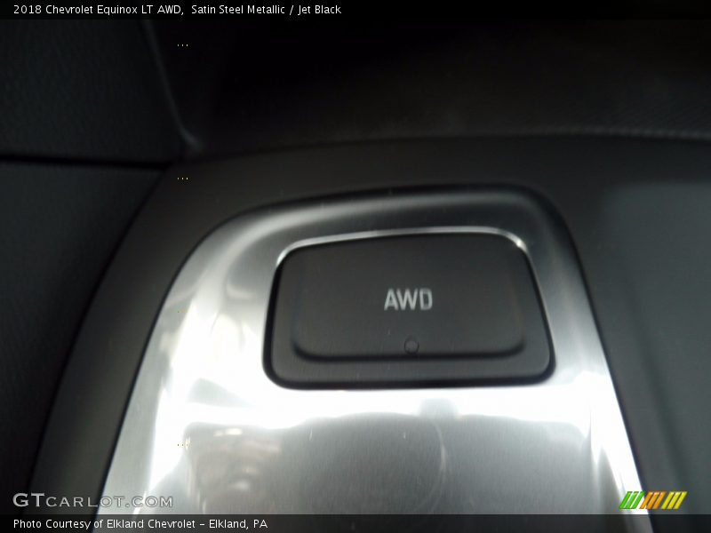 Satin Steel Metallic / Jet Black 2018 Chevrolet Equinox LT AWD