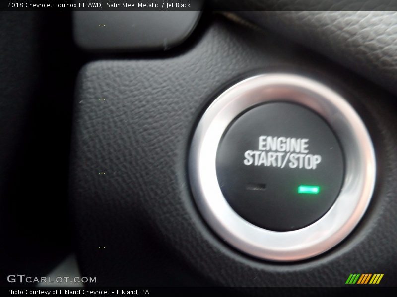 Satin Steel Metallic / Jet Black 2018 Chevrolet Equinox LT AWD