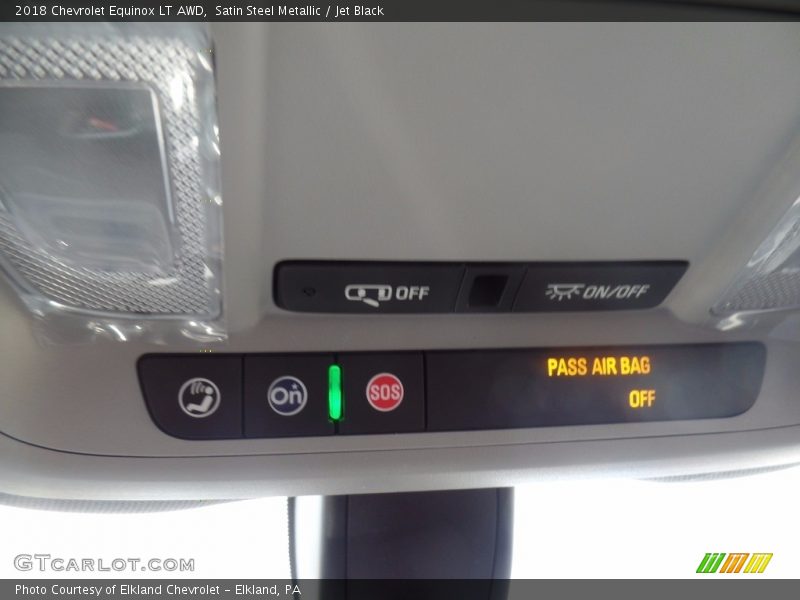 Satin Steel Metallic / Jet Black 2018 Chevrolet Equinox LT AWD