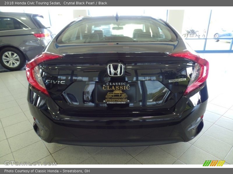 Crystal Black Pearl / Black 2018 Honda Civic Touring Sedan