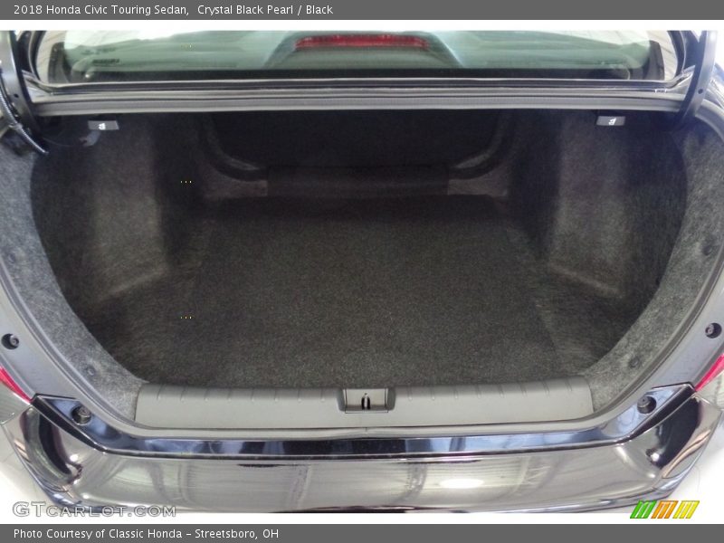 Crystal Black Pearl / Black 2018 Honda Civic Touring Sedan