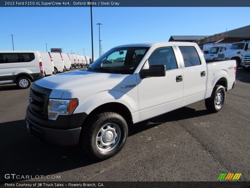 Oxford White / Steel Gray 2013 Ford F150 XL SuperCrew 4x4