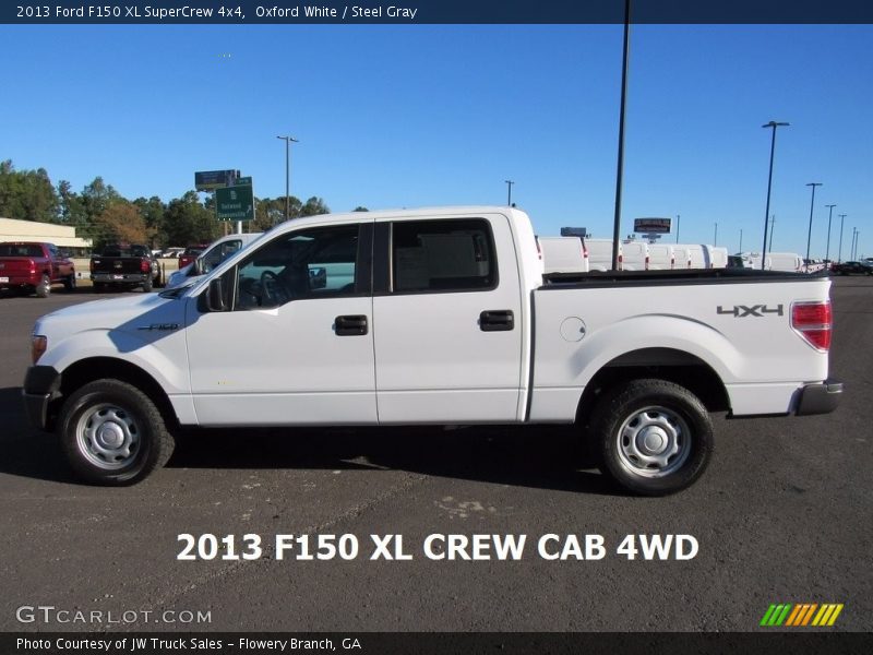 Oxford White / Steel Gray 2013 Ford F150 XL SuperCrew 4x4