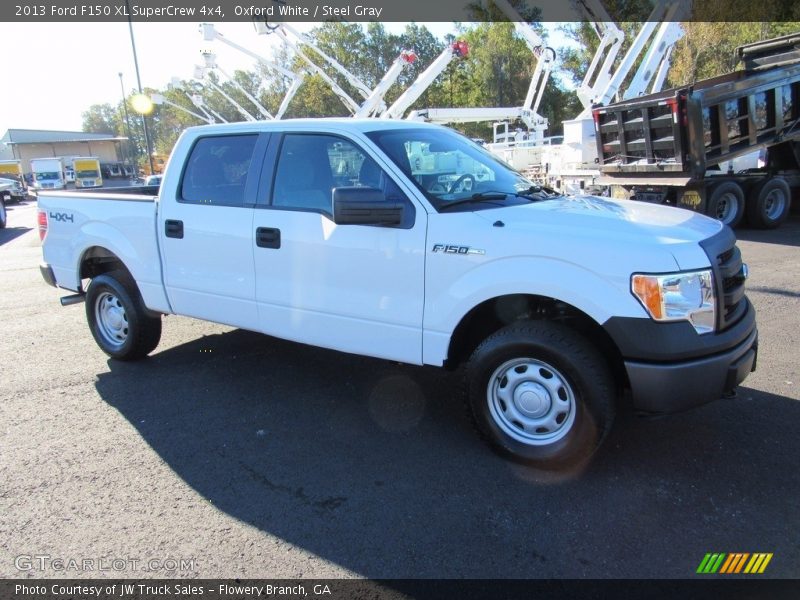 Oxford White / Steel Gray 2013 Ford F150 XL SuperCrew 4x4