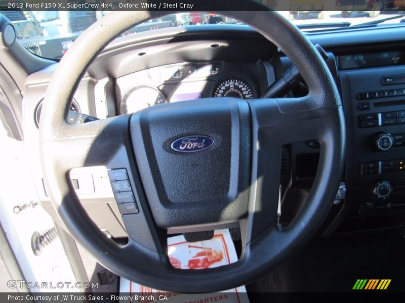 Oxford White / Steel Gray 2013 Ford F150 XL SuperCrew 4x4