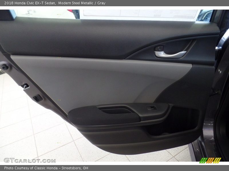 Modern Steel Metallic / Gray 2018 Honda Civic EX-T Sedan
