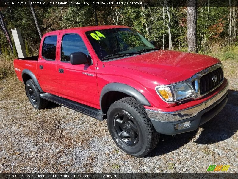 Impulse Red Pearl / Charcoal 2004 Toyota Tacoma V6 PreRunner Double Cab