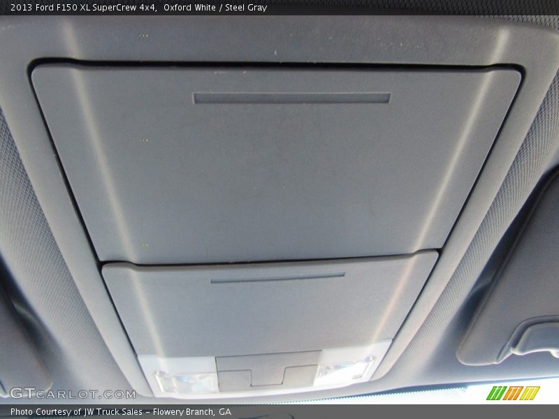Oxford White / Steel Gray 2013 Ford F150 XL SuperCrew 4x4