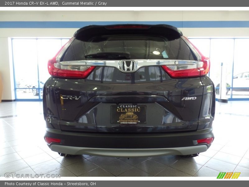 Gunmetal Metallic / Gray 2017 Honda CR-V EX-L AWD