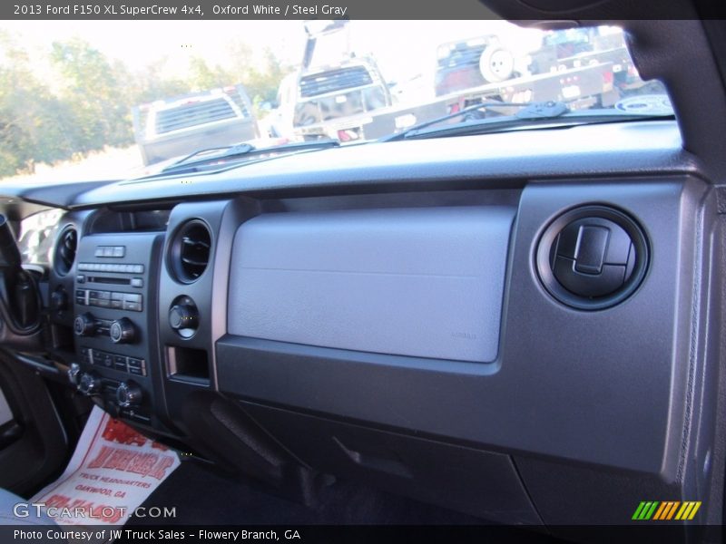 Oxford White / Steel Gray 2013 Ford F150 XL SuperCrew 4x4