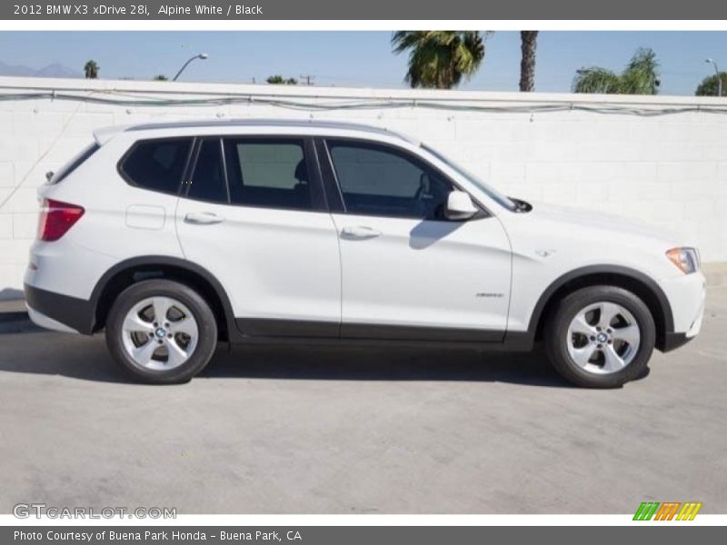 Alpine White / Black 2012 BMW X3 xDrive 28i