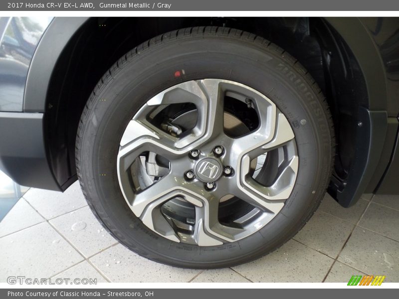 Gunmetal Metallic / Gray 2017 Honda CR-V EX-L AWD