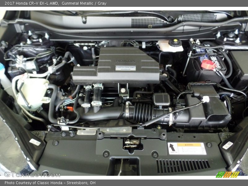 Gunmetal Metallic / Gray 2017 Honda CR-V EX-L AWD