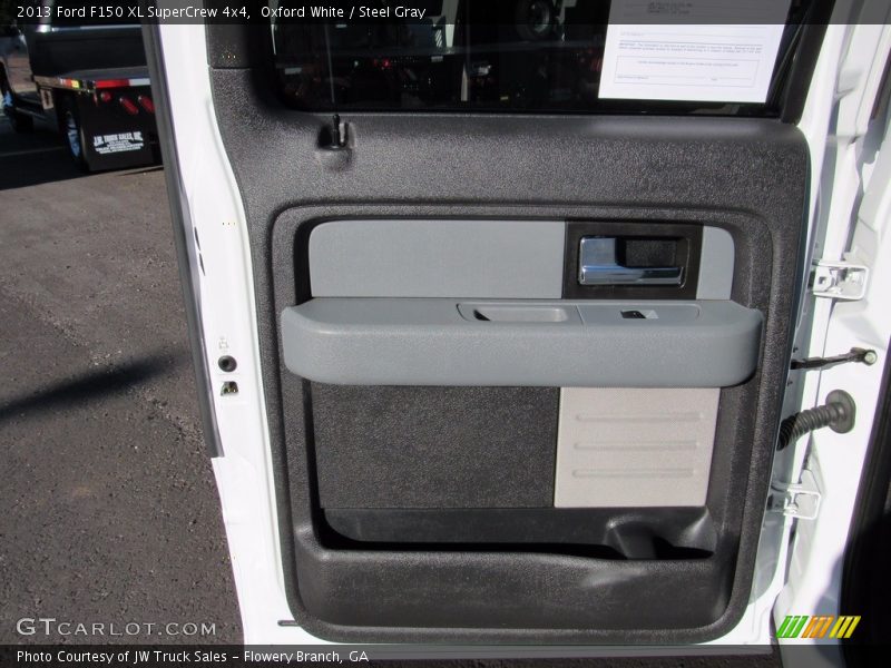 Oxford White / Steel Gray 2013 Ford F150 XL SuperCrew 4x4