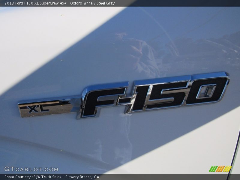 Oxford White / Steel Gray 2013 Ford F150 XL SuperCrew 4x4