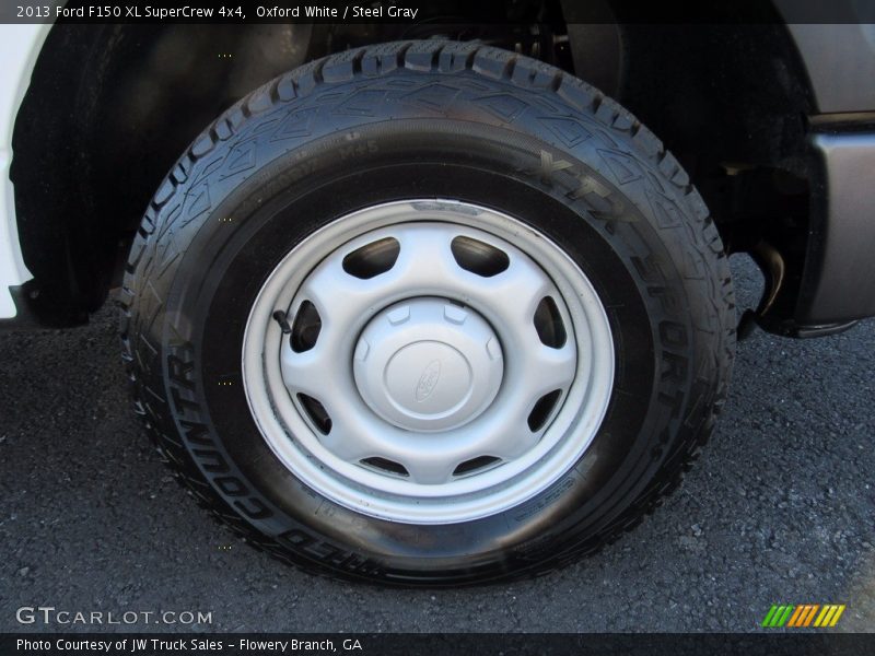 Oxford White / Steel Gray 2013 Ford F150 XL SuperCrew 4x4