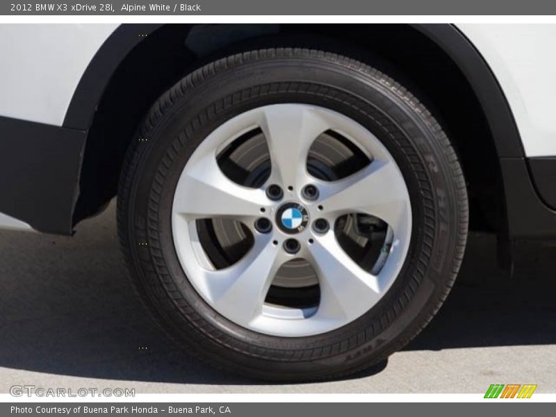 Alpine White / Black 2012 BMW X3 xDrive 28i