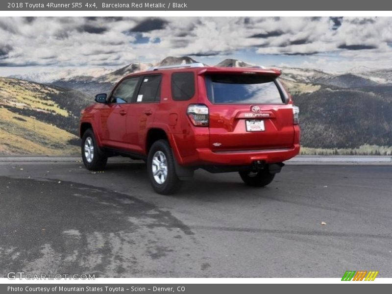 Barcelona Red Metallic / Black 2018 Toyota 4Runner SR5 4x4