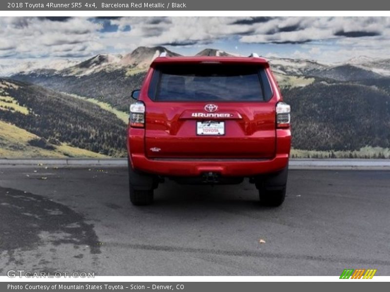 Barcelona Red Metallic / Black 2018 Toyota 4Runner SR5 4x4