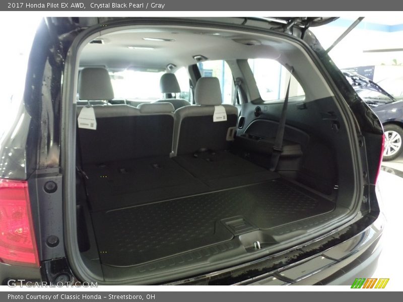 Crystal Black Pearl / Gray 2017 Honda Pilot EX AWD