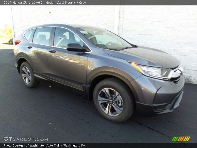 Modern Steel Metallic / Gray 2017 Honda CR-V LX AWD