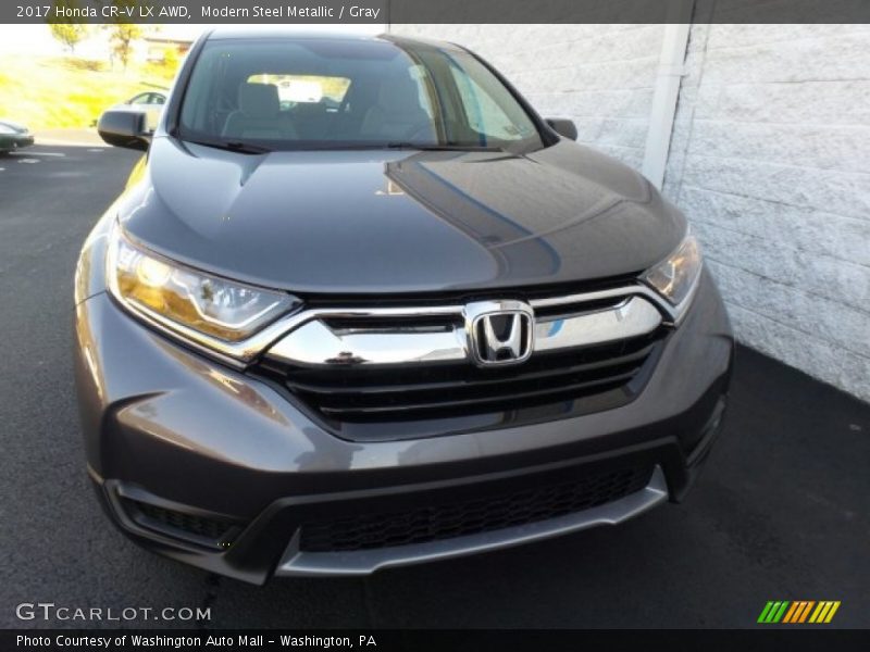 Modern Steel Metallic / Gray 2017 Honda CR-V LX AWD