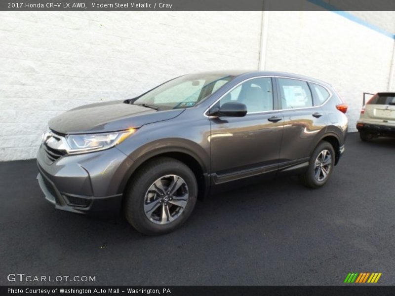 Modern Steel Metallic / Gray 2017 Honda CR-V LX AWD