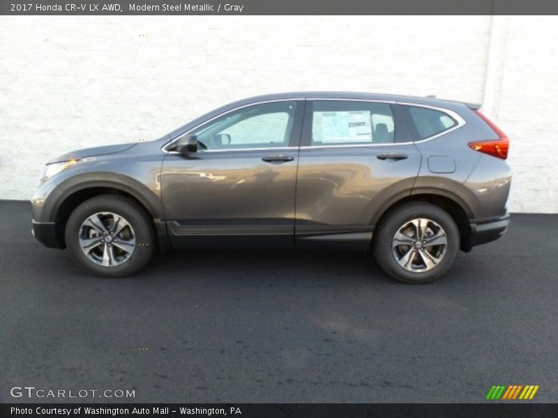 Modern Steel Metallic / Gray 2017 Honda CR-V LX AWD