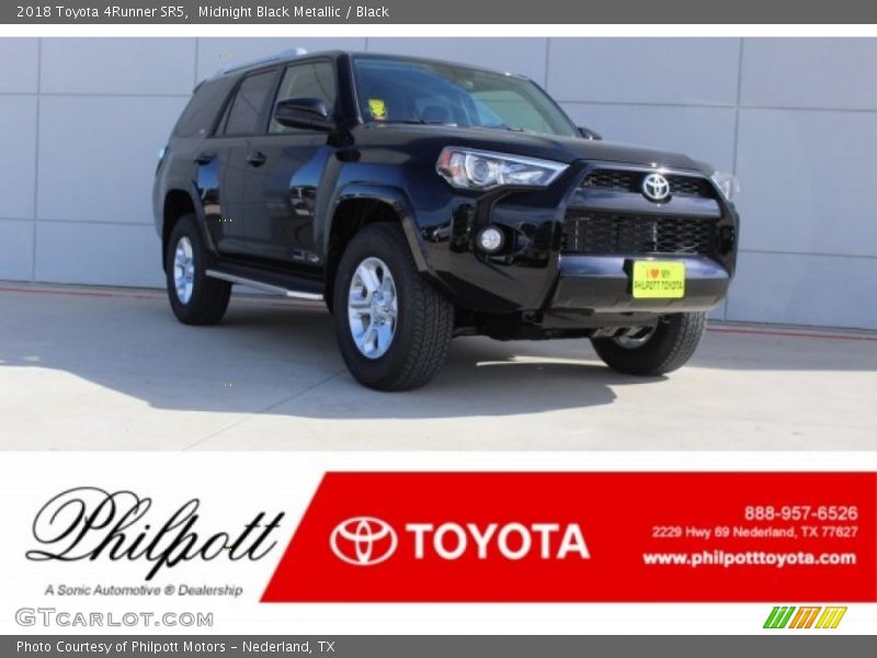 Midnight Black Metallic / Black 2018 Toyota 4Runner SR5