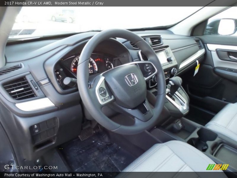 Modern Steel Metallic / Gray 2017 Honda CR-V LX AWD