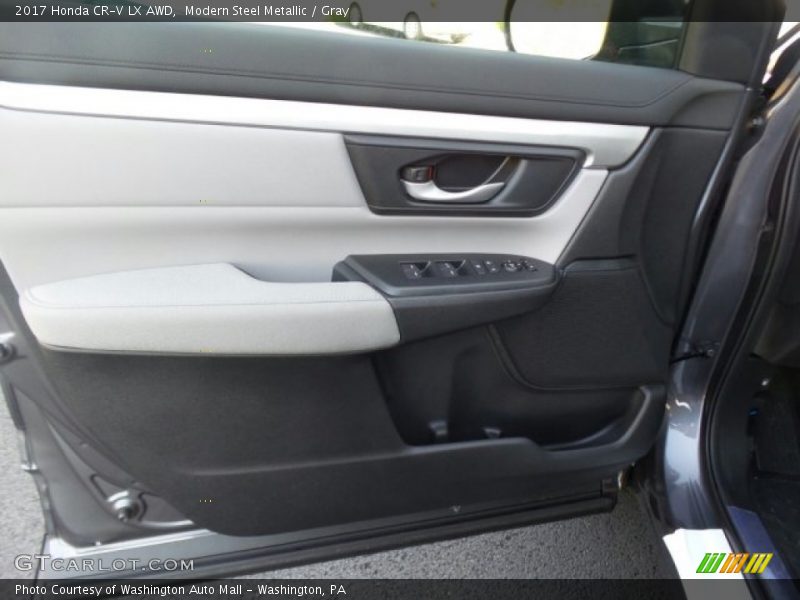 Modern Steel Metallic / Gray 2017 Honda CR-V LX AWD