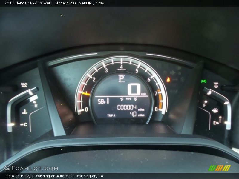 Modern Steel Metallic / Gray 2017 Honda CR-V LX AWD