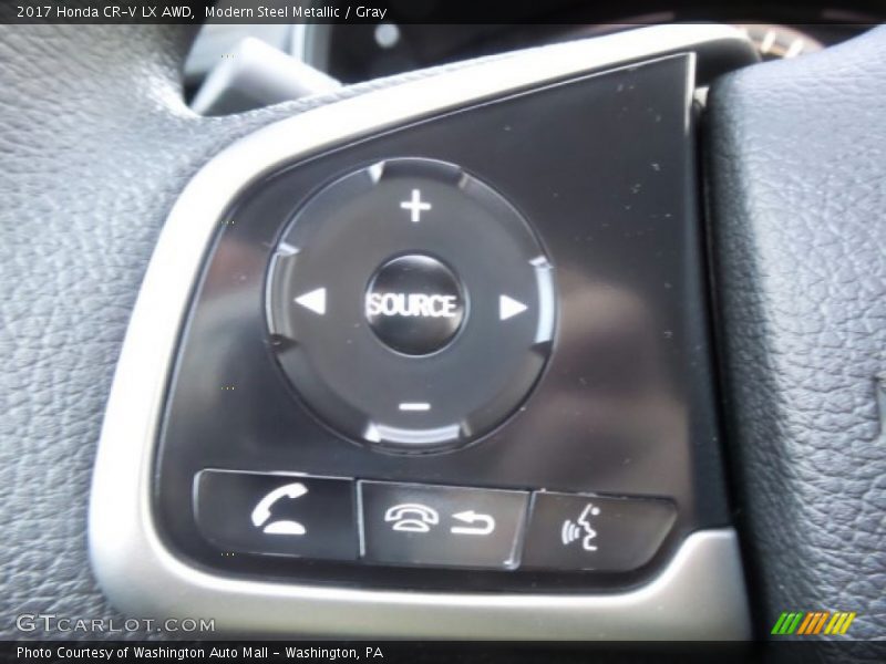Modern Steel Metallic / Gray 2017 Honda CR-V LX AWD