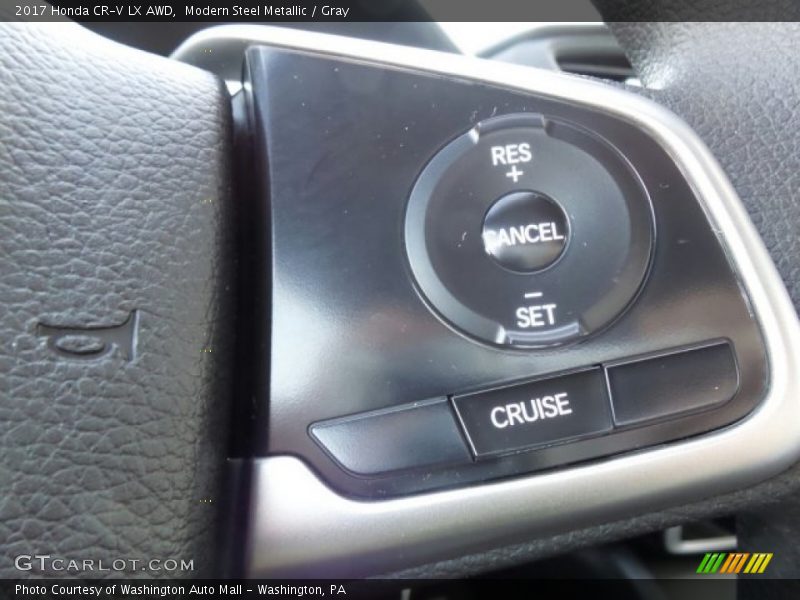 Modern Steel Metallic / Gray 2017 Honda CR-V LX AWD