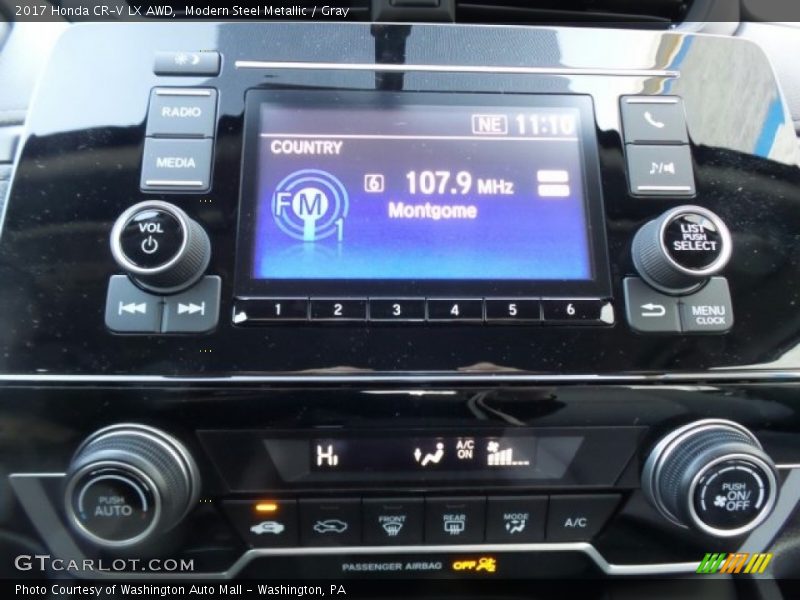 Modern Steel Metallic / Gray 2017 Honda CR-V LX AWD