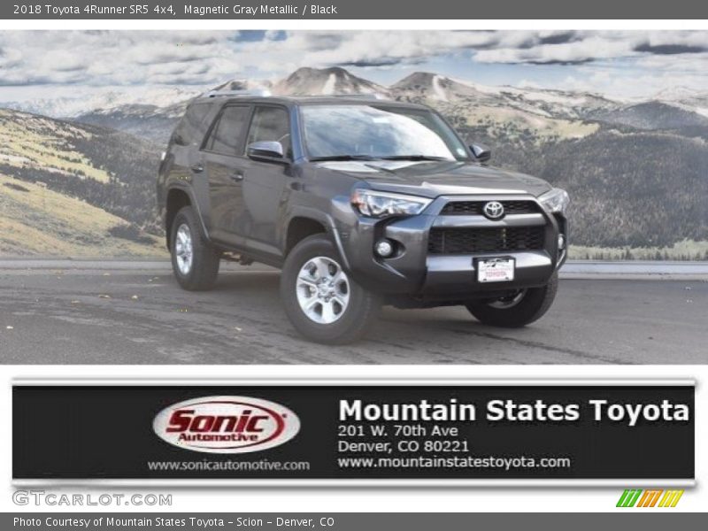 Magnetic Gray Metallic / Black 2018 Toyota 4Runner SR5 4x4