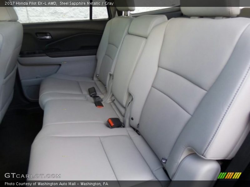 Steel Sapphire Metallic / Gray 2017 Honda Pilot EX-L AWD