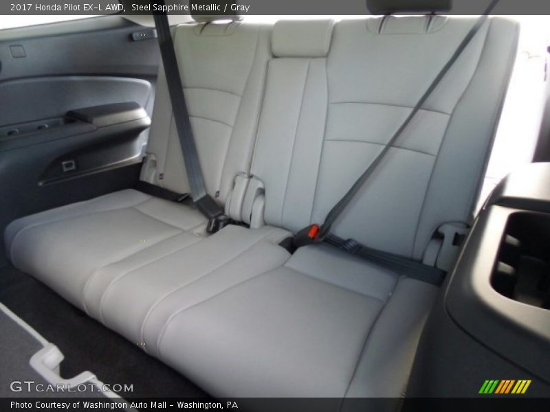 Steel Sapphire Metallic / Gray 2017 Honda Pilot EX-L AWD