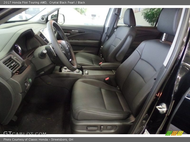 Crystal Black Pearl / Black 2017 Honda Pilot Touring AWD