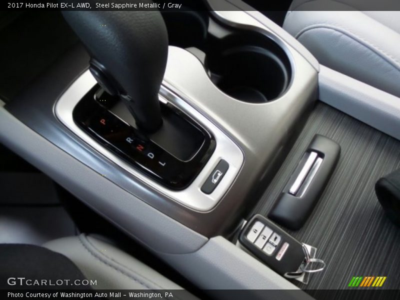 Steel Sapphire Metallic / Gray 2017 Honda Pilot EX-L AWD
