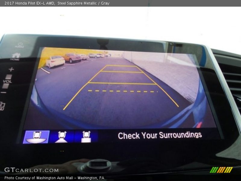 Steel Sapphire Metallic / Gray 2017 Honda Pilot EX-L AWD