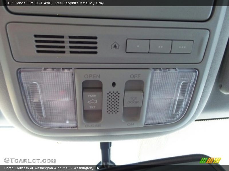 Steel Sapphire Metallic / Gray 2017 Honda Pilot EX-L AWD