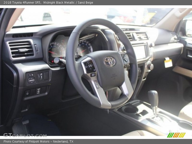 Midnight Black Metallic / Sand Beige 2018 Toyota 4Runner SR5