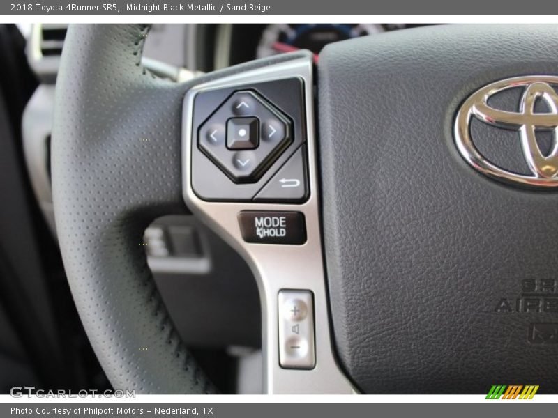 Midnight Black Metallic / Sand Beige 2018 Toyota 4Runner SR5